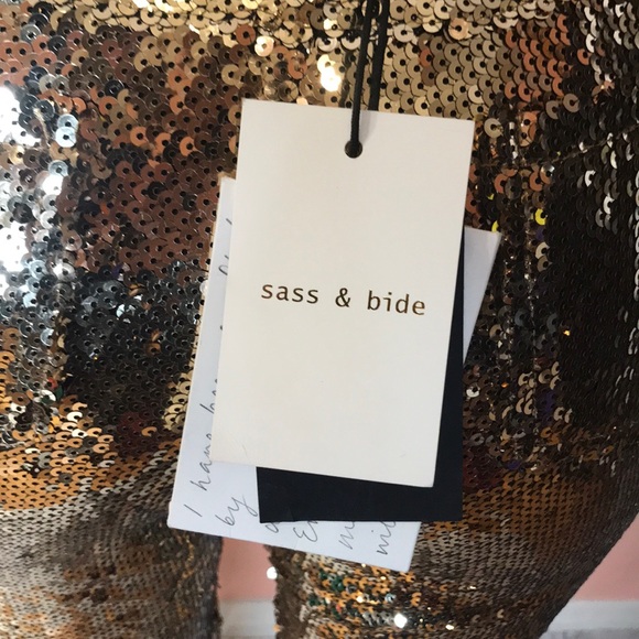 SASS & BIDE SEQUIN PANTS SIZE 36 / small - Picture 7 of 9